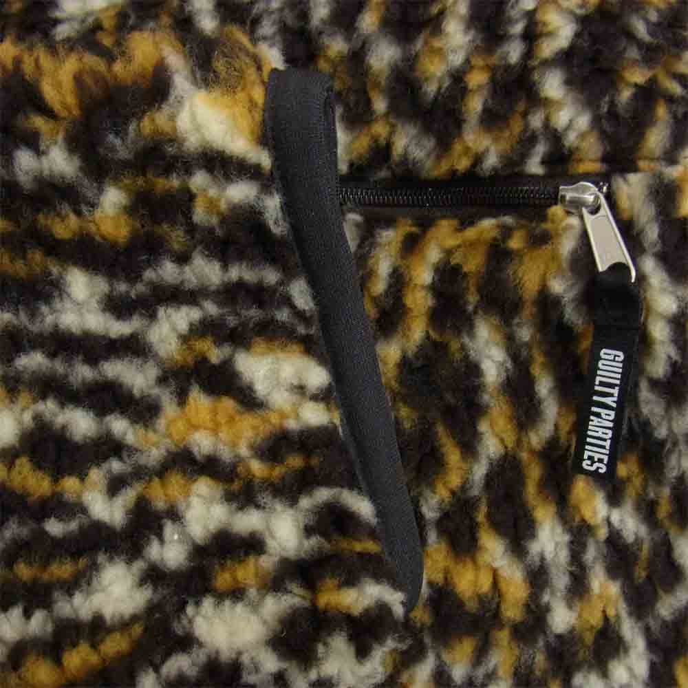 WACKO MARIA ワコマリア 18AW 18FW-WMO-OD10 LEOPARD BOA FLEECE JACKET レオパード ボアフリース ジャケット ブラウン系 M【新古品】【未使用】【中古】