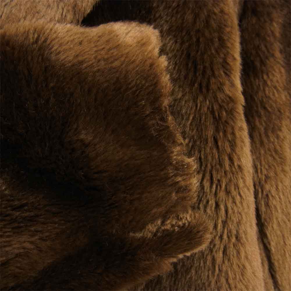 WACKO MARIA ワコマリア 17AW 17FW-WMO-CO03 FUR DOUBLE BREASTED COAT フェイクファーコート ブラウン系 M【新古品】【未使用】【中古】