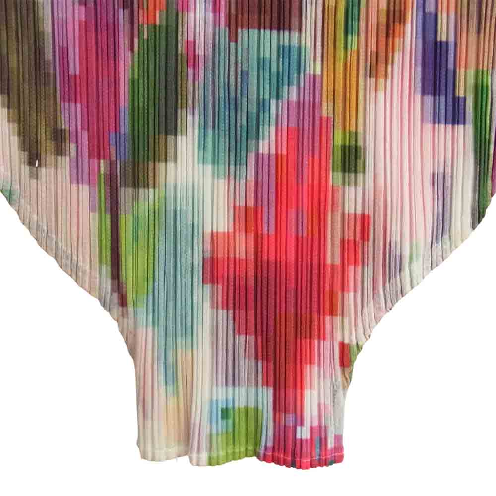 PLEATS PLEASE プリーツプリーズ PP71-JF433 ISSEY MIYAKE イッセイミヤケ プリーツ加工 マルチカラー ジョッパーズ マルチカラー系 4【美品】【中古】