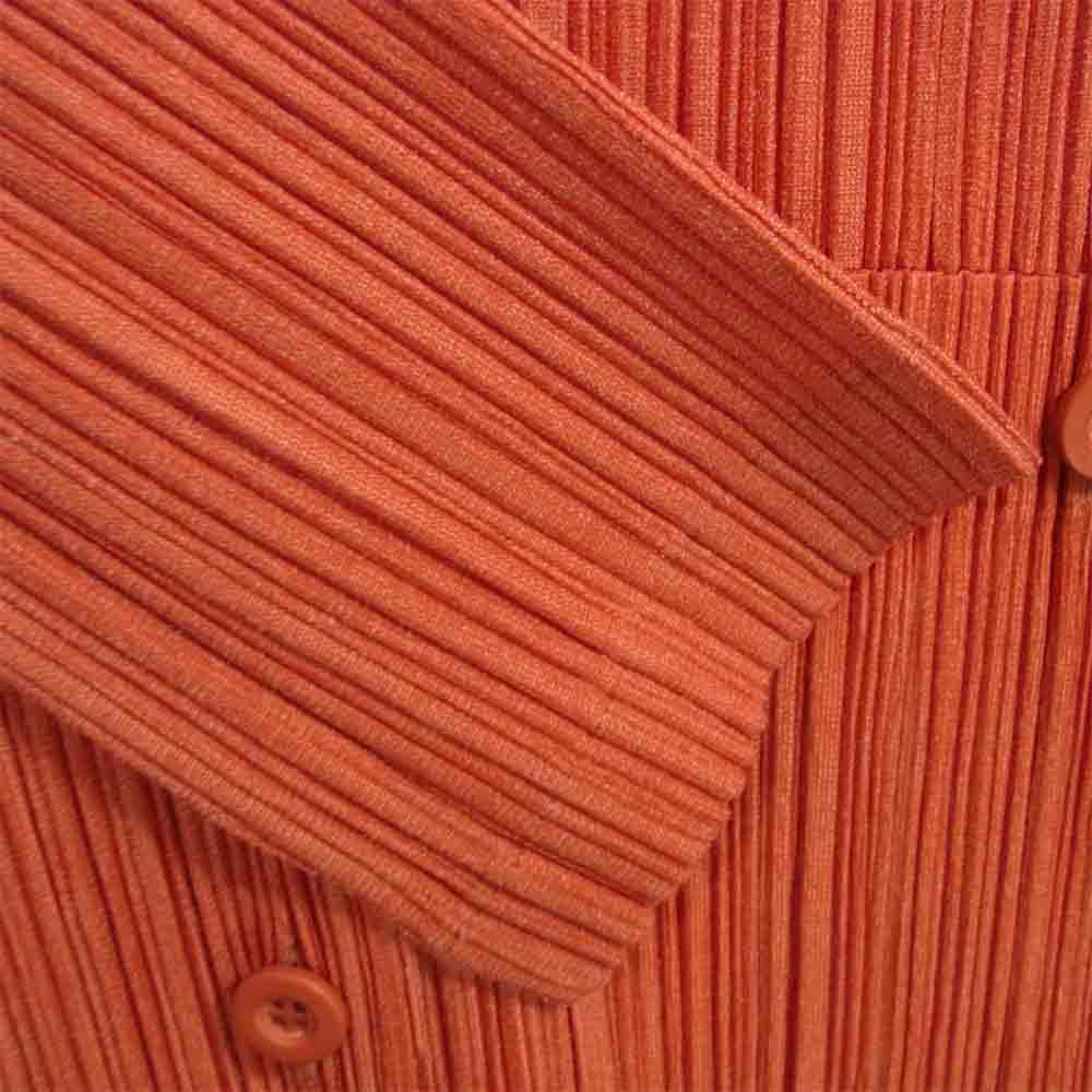 PLEATS PLEASE プリーツプリーズ PP73-JD473 ISSEY MIYAKE イッセイミヤケ プリーツ加工 ボトルネック ジャケット エンジ エンジ 3【中古】