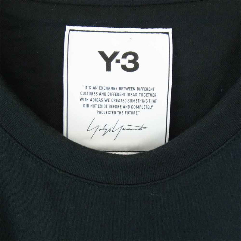 Y-3 Tシャツ fn3348 black BACK LOGO SS TEE