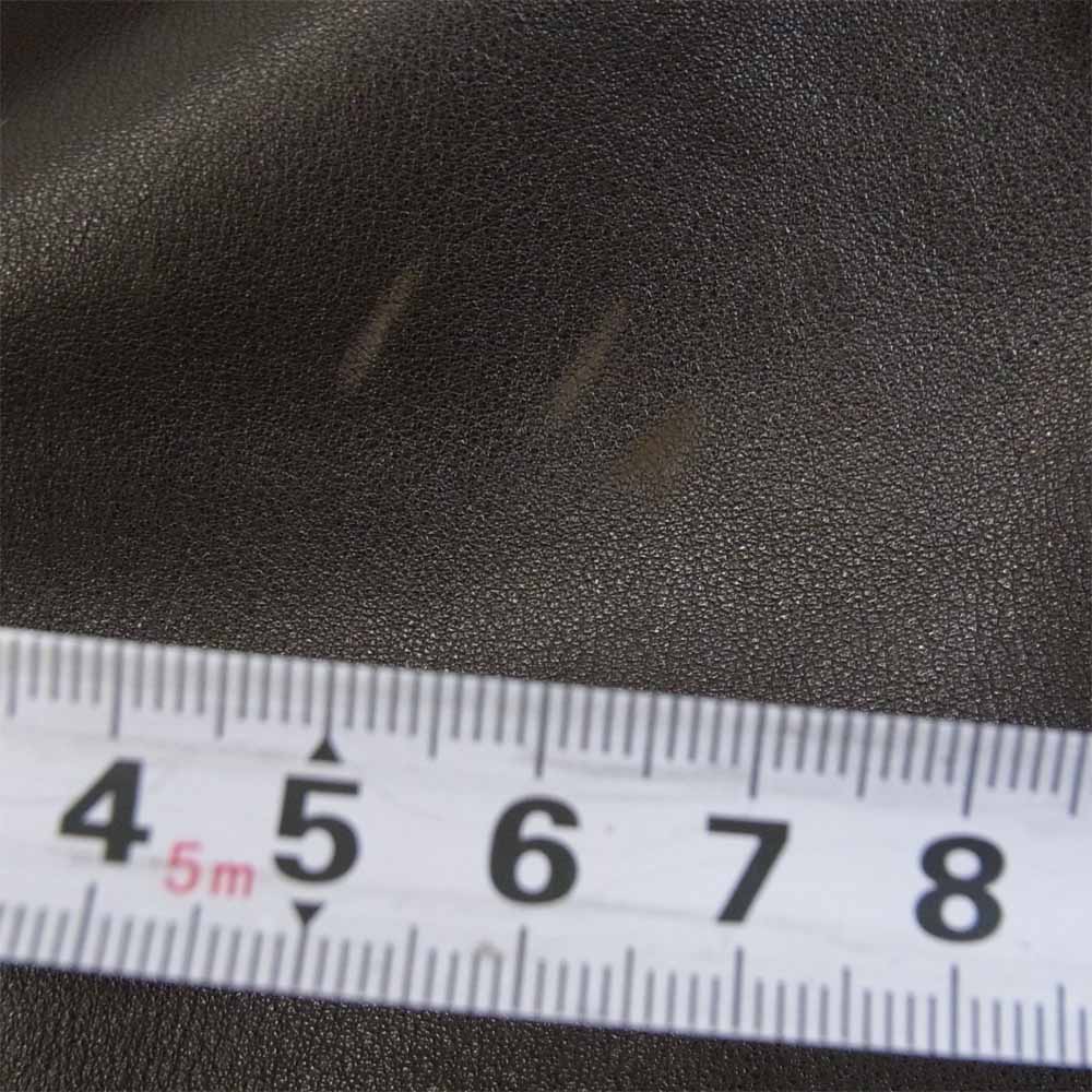 CHROME HEARTS クロムハーツ(原本無) フローラルクロス ボタン バック フレアニー レザー ジャケット ブラウン系 M【中古】