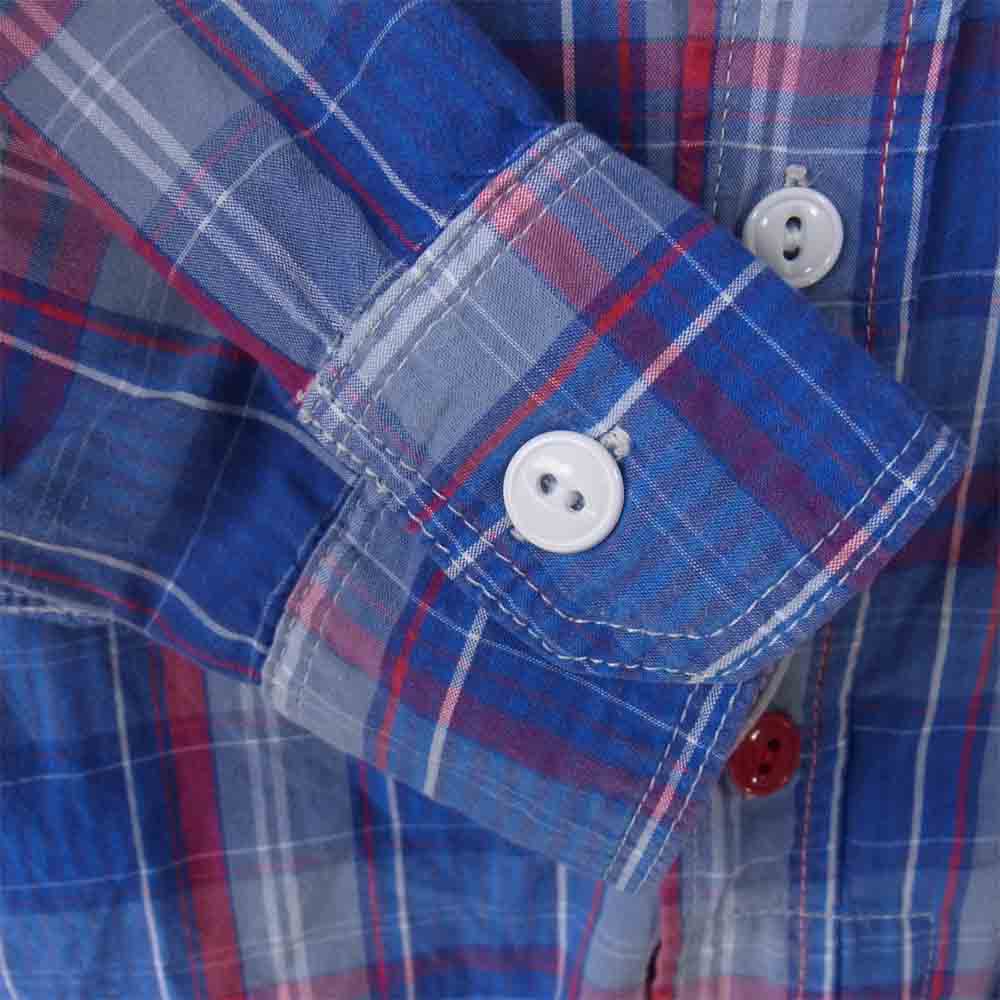 Engineered Garments エンジニアードガーメンツ work shirt Big Plaid チェック ワーク シャツ ブルー系 S【中古】