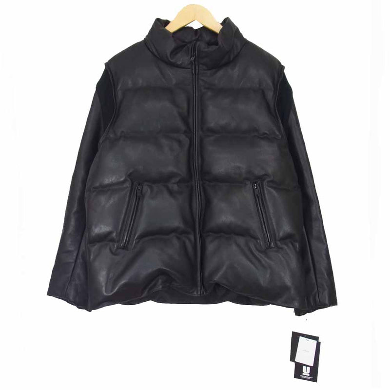 UNDERCOVER Leather Sleeve Down Jacket