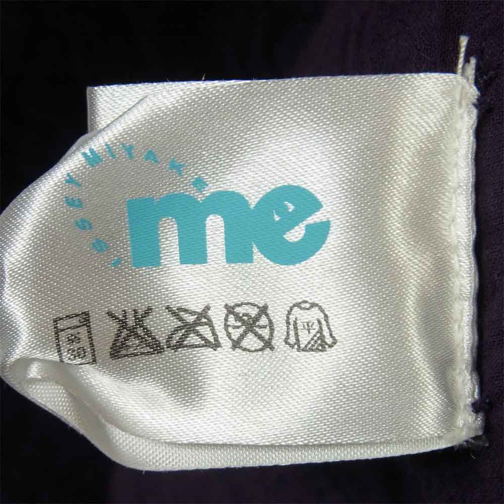 ISSEY MIYAKE イッセイミヤケ MI04FT402 me ミー シフォン×縮緬 フレンチスリーブ カットソー パープル系【中古】
