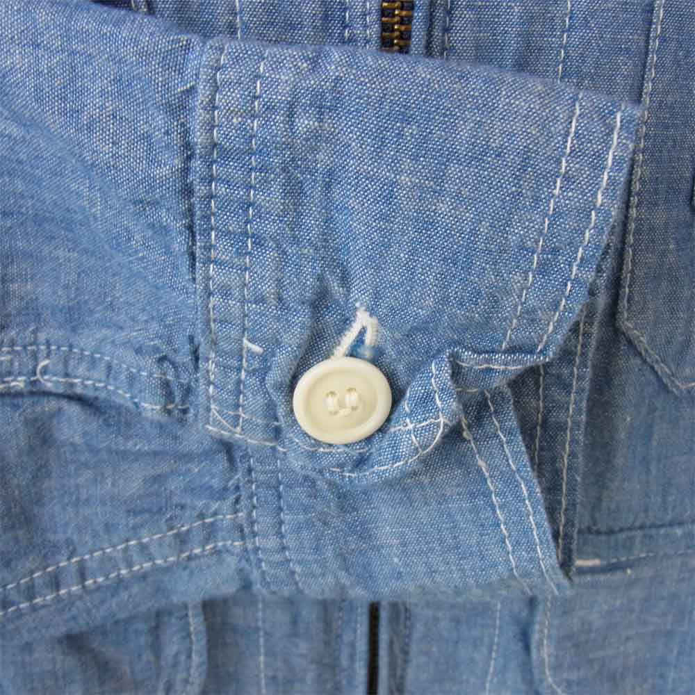 POST OVERALLS ポストオーバーオールズ CRUZER PARKA クルーザー パーカー シャンブレー ジャケット インディゴブルー系 S【中古】