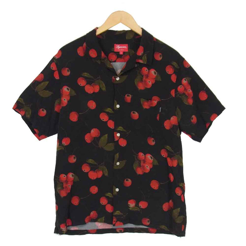 19SS Supreme Cherry Rayon S/S Shirt  M