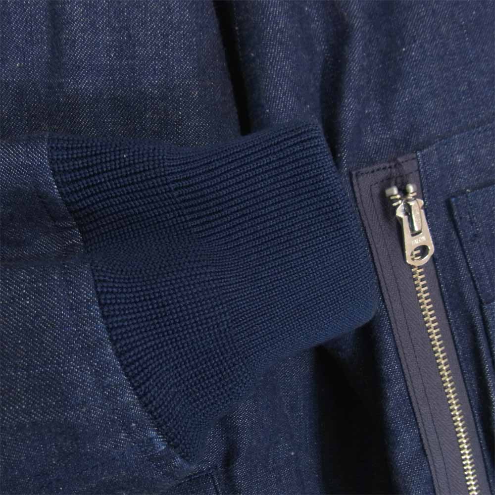 WACKO MARIA ワコマリア 17SS-WMO-BL27 MA-1 FLIGHT JACKET DENIM デニム フライト ジャケット インディゴブルー系 M【美品】【中古】