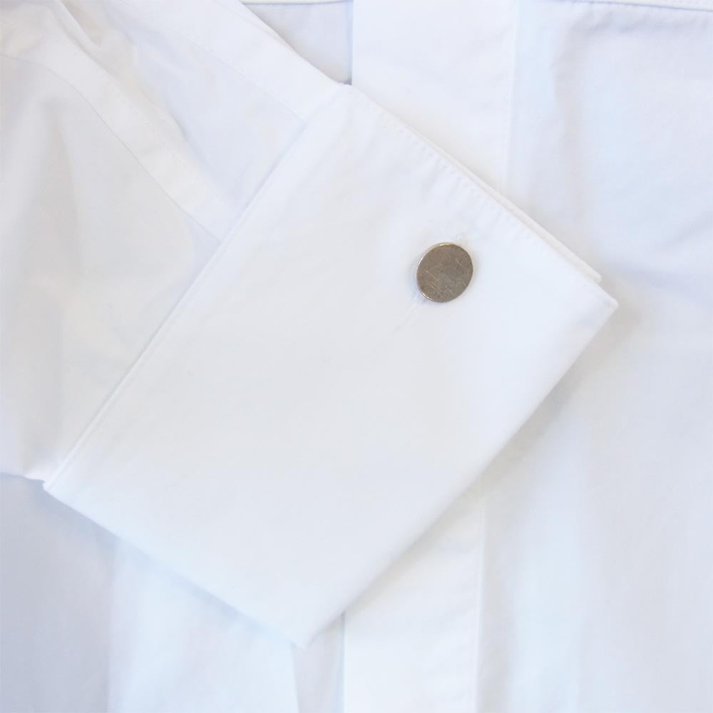 JIL SANDER ジルサンダー 20SS 1352286 cotton poplin tuxedo shirt チェーンリンク カフリンクス コットンポプリンタキシード シャツ ホワイト系 38/15【極上美品】【中古】