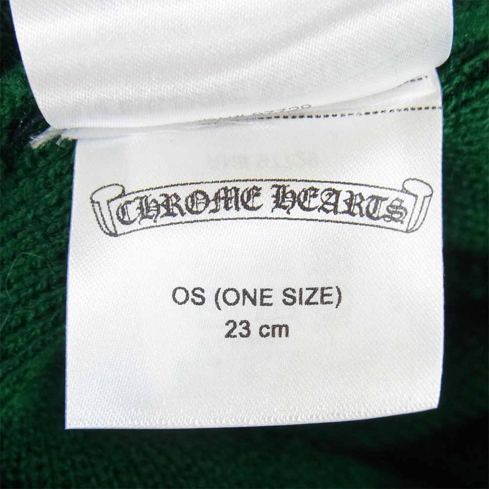 CHROME HEARTS クロムハーツ(原本無) 国内正規品 PPO WOOL WATCH CAP ウール ワッチ キャップ ビーニー グリーン系 OS【中古】