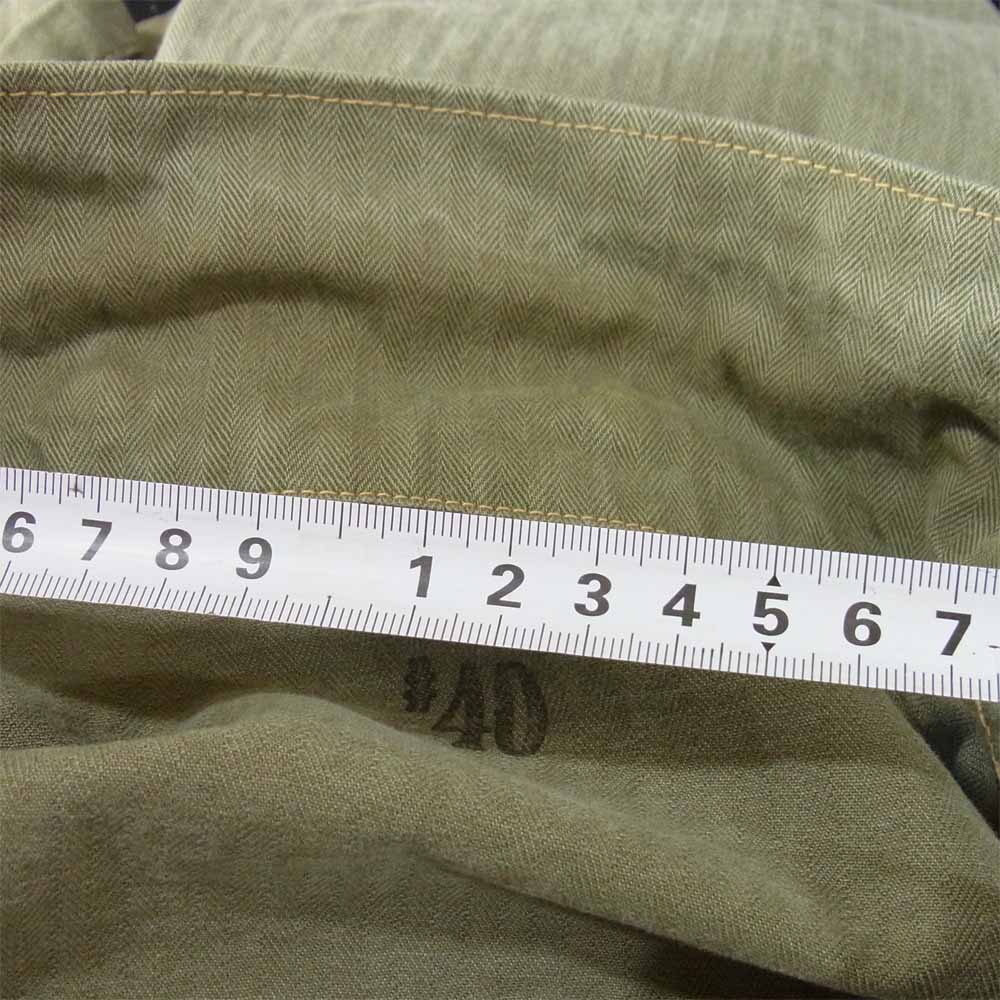 Buzz Rickson's バズリクソンズ BR13550 HERRINGBONE USMC JACKET ヘリンボーン ミリタリー カーキ系 40【中古】