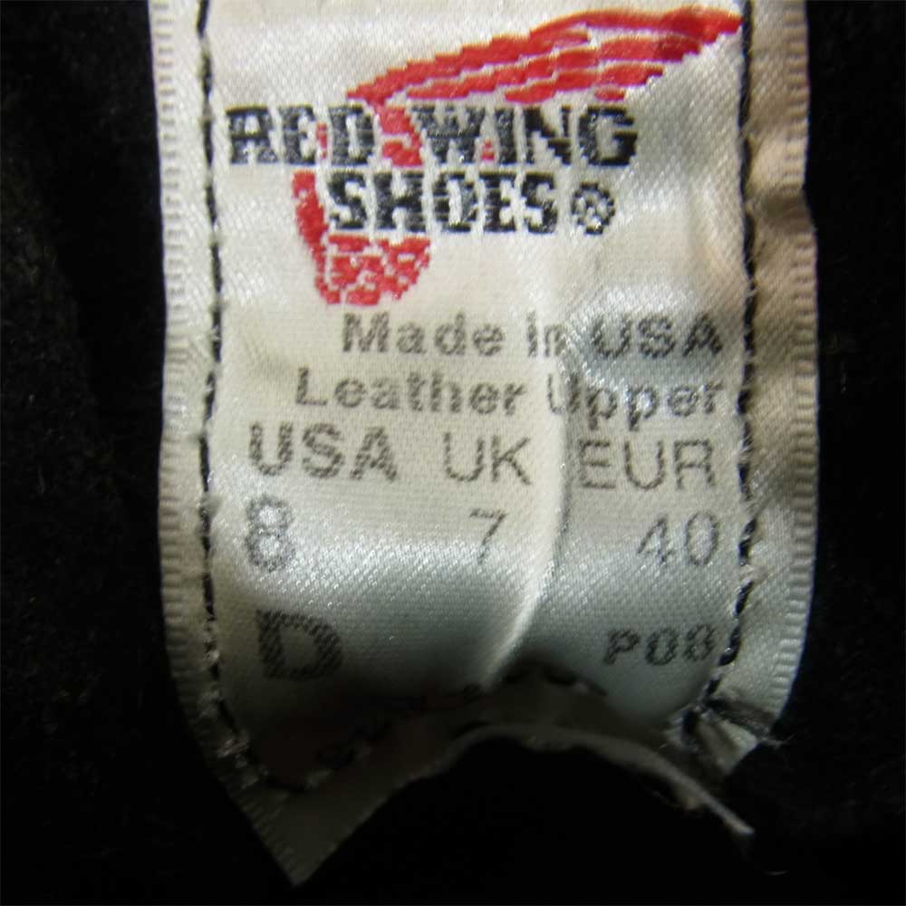 RED WING レッドウィング 8130 モックトゥ アイリッシュセッター ブラック系 US8【中古】