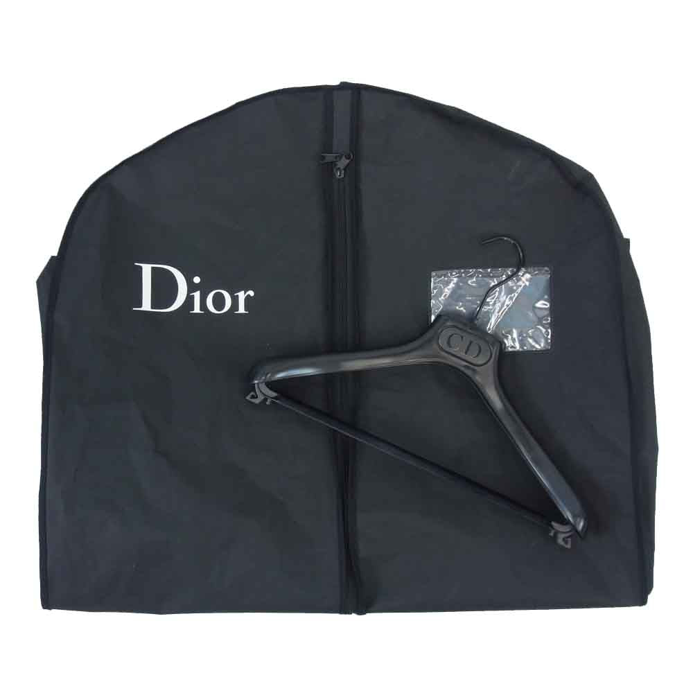 ディオール 20AW 043C281A4976 モヘヤ×ウール×シルク トップステッチ ピークトラペル 2B テーラード ジャケット ネイビー系 44【極上美品】【中古】