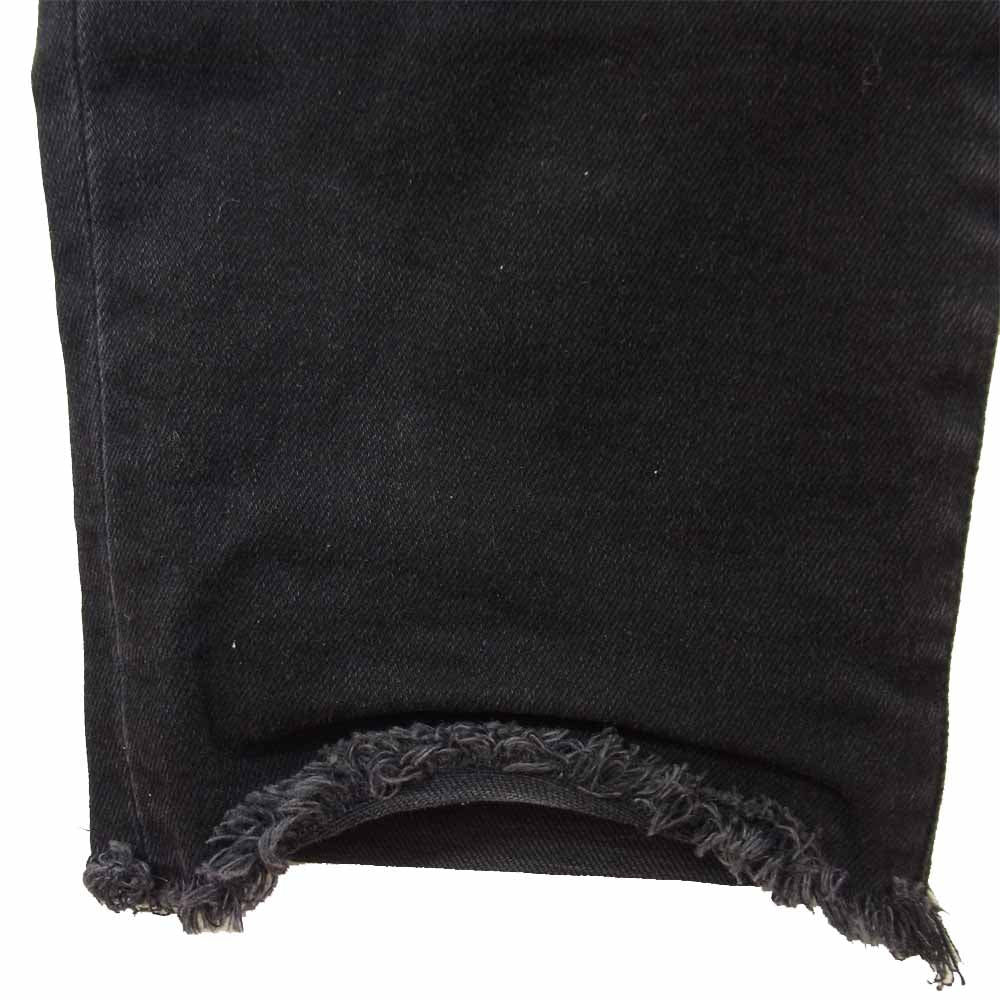 UNDERCOVER アンダーカバー 21SS UC1A4509-1 裾タチキリ ストレッチ カツラギ パンツ ブラック系 3【美品】【中古】