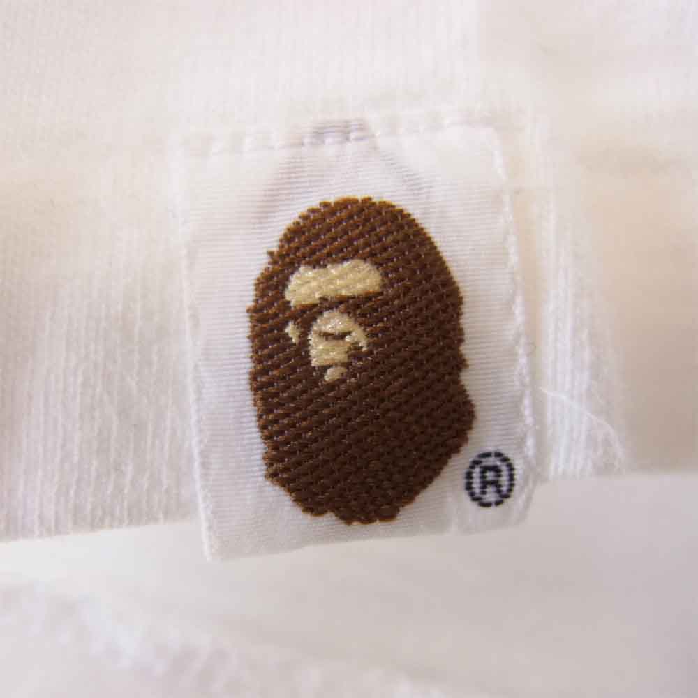A BATHING APE アベイシングエイプ 桜グラフィック Tシャツ ホワイト系 L【中古】