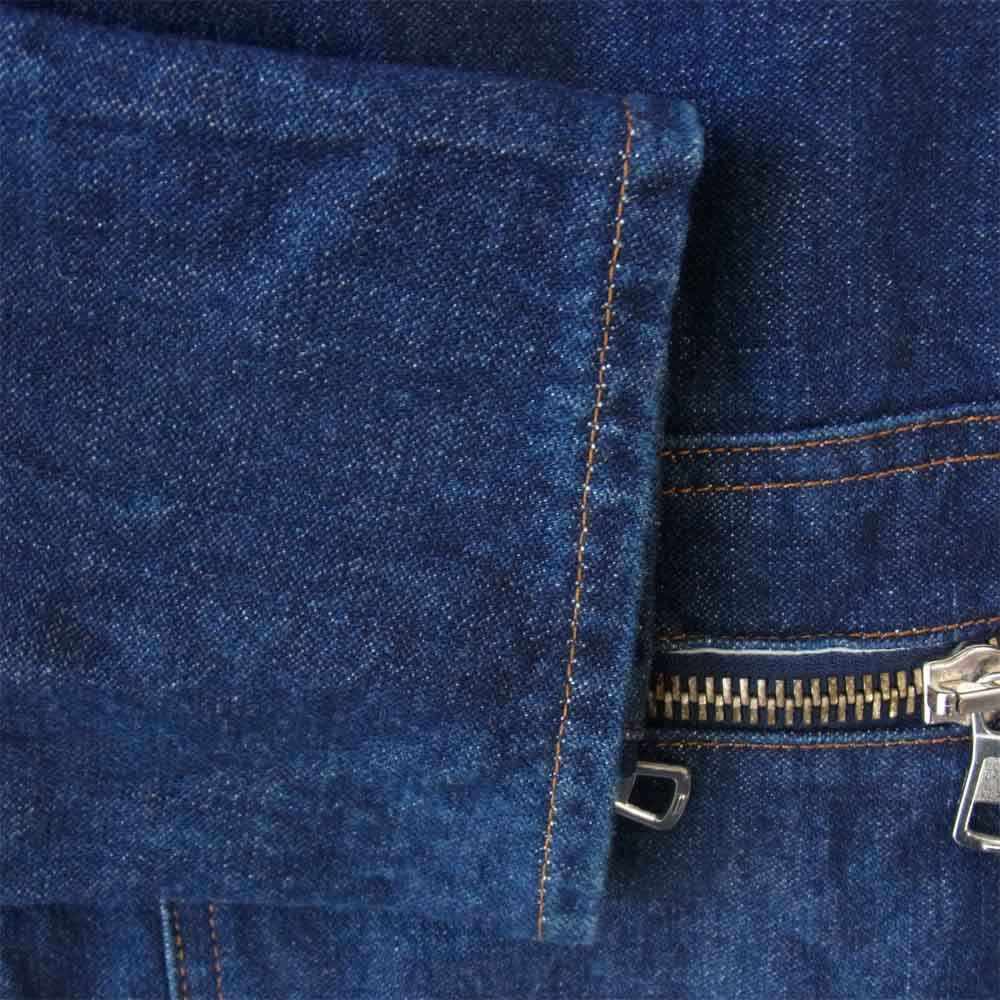 MAISON MARGIELA メゾンマルジェラ デニム ライダース ジャケット インディゴブルー系 46【中古】