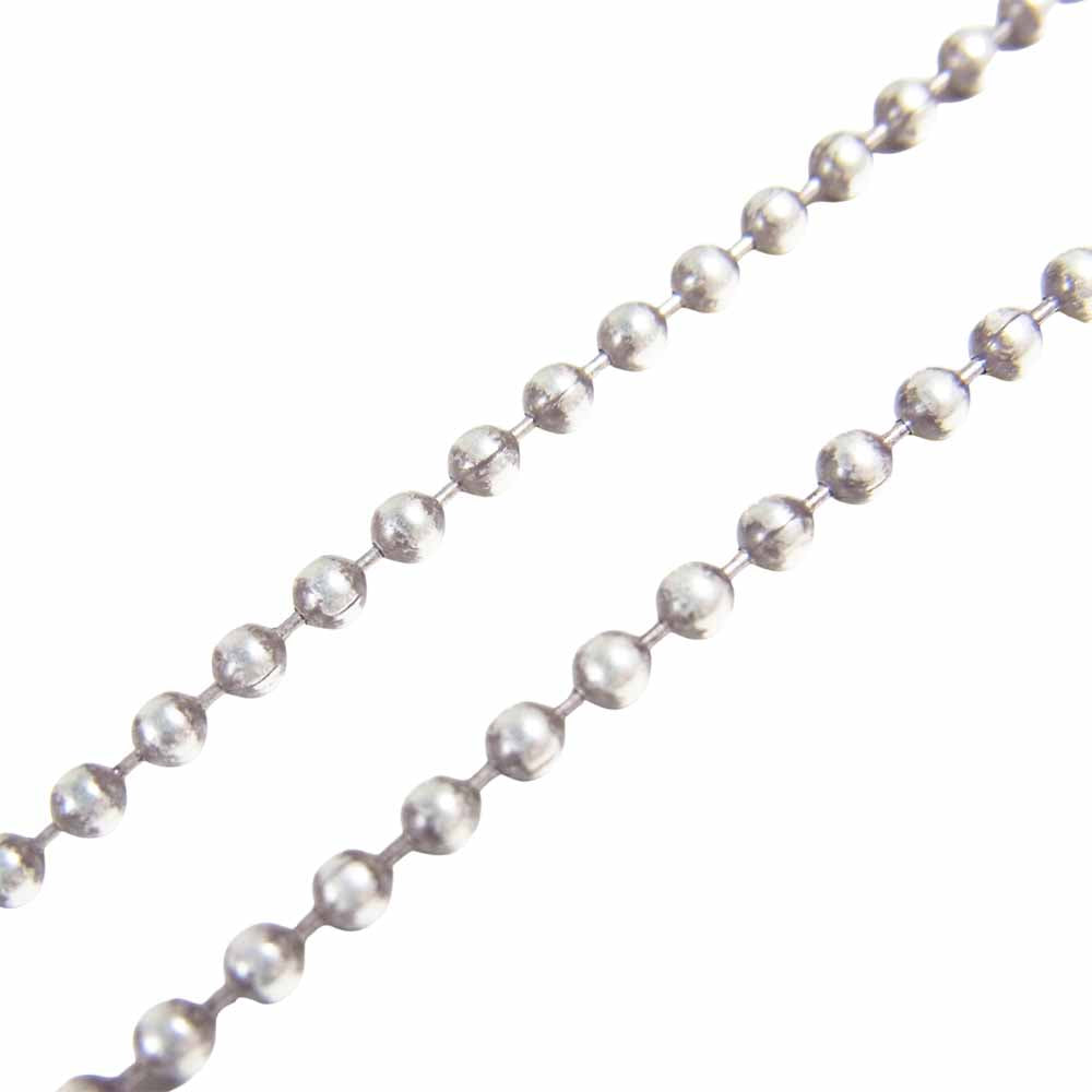 CHROME HEARTS クロムハーツ(原本無) 1ボール タイニー CHクロス チャーム ペンダント ネックレス シルバー系【中古】