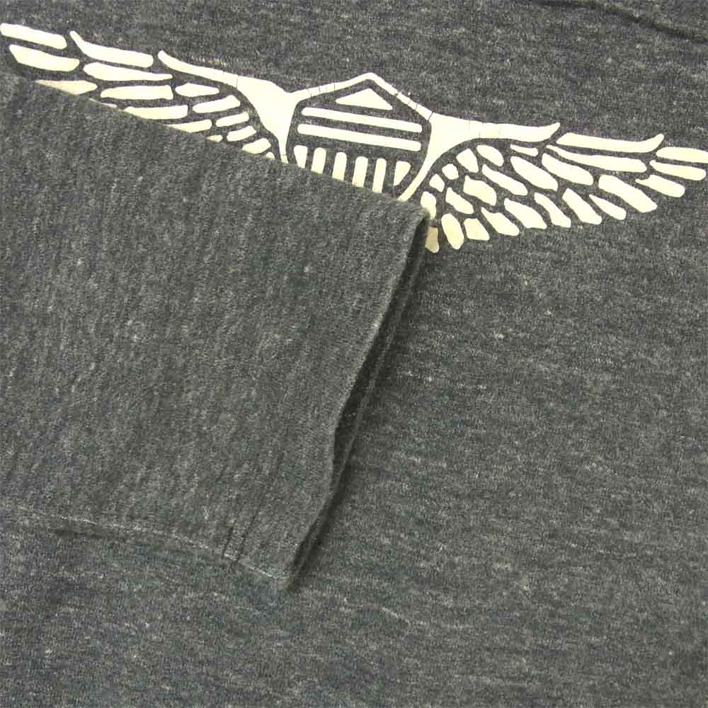 RRL ダブルアールエル 国内正規品 ロゴ 長袖 Tシャツ カットソー コットン フィリピン製 グレー系 XL【中古】