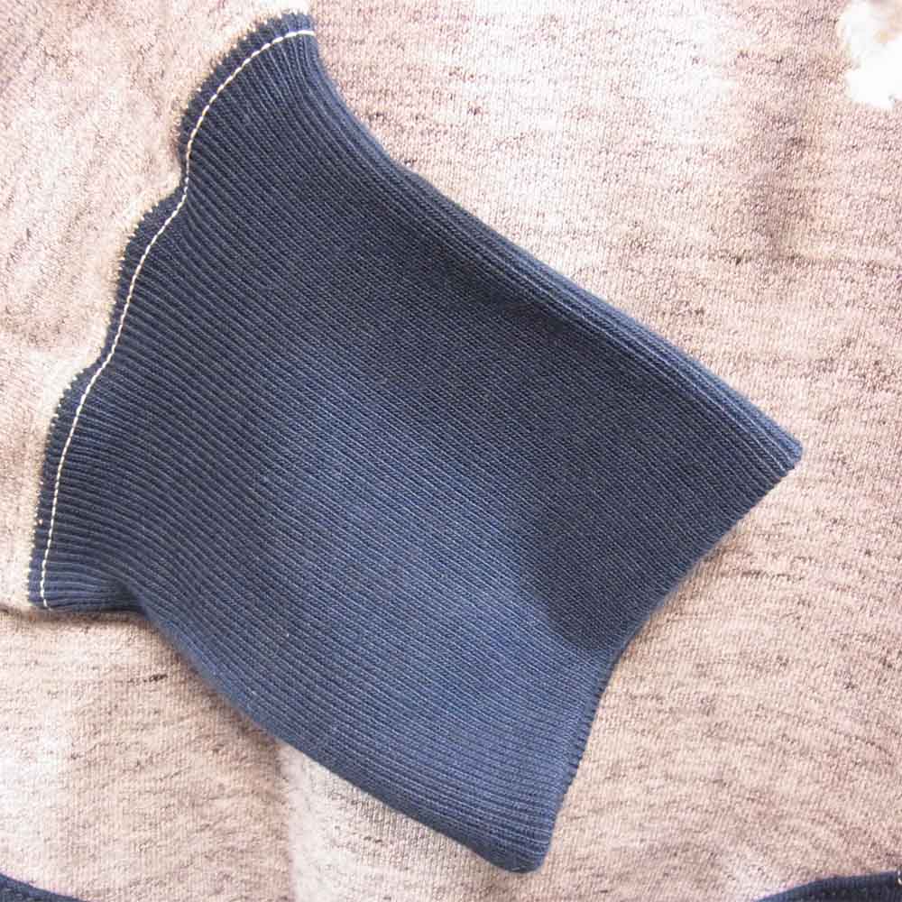 FREEWHEELERS フリーホイーラーズ 1934004 ATTACHED HOOD SWEAT PARKA 後付け パーカー グレー×ネイビー 40【新古品】【未使用】【中古】