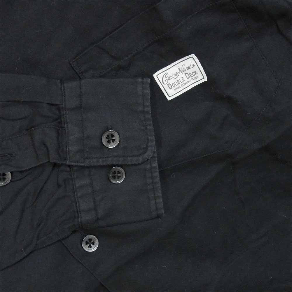 GANGSTERVILLE ギャングスタービル GSV-19-SS-32 Casino L/S Shirts カジノロングスリーブ シャツ ブラック系 XL【中古】
