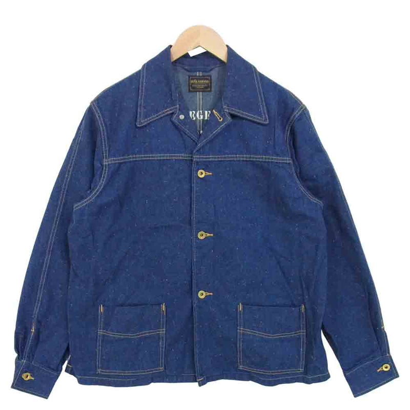 BY GLADHAND バイグラッドハンド 17AW BYGH-17-AW-15 BANI COVERALL JACKET デニム カバーオール  ジャケット インディゴブルー系 L【中古】