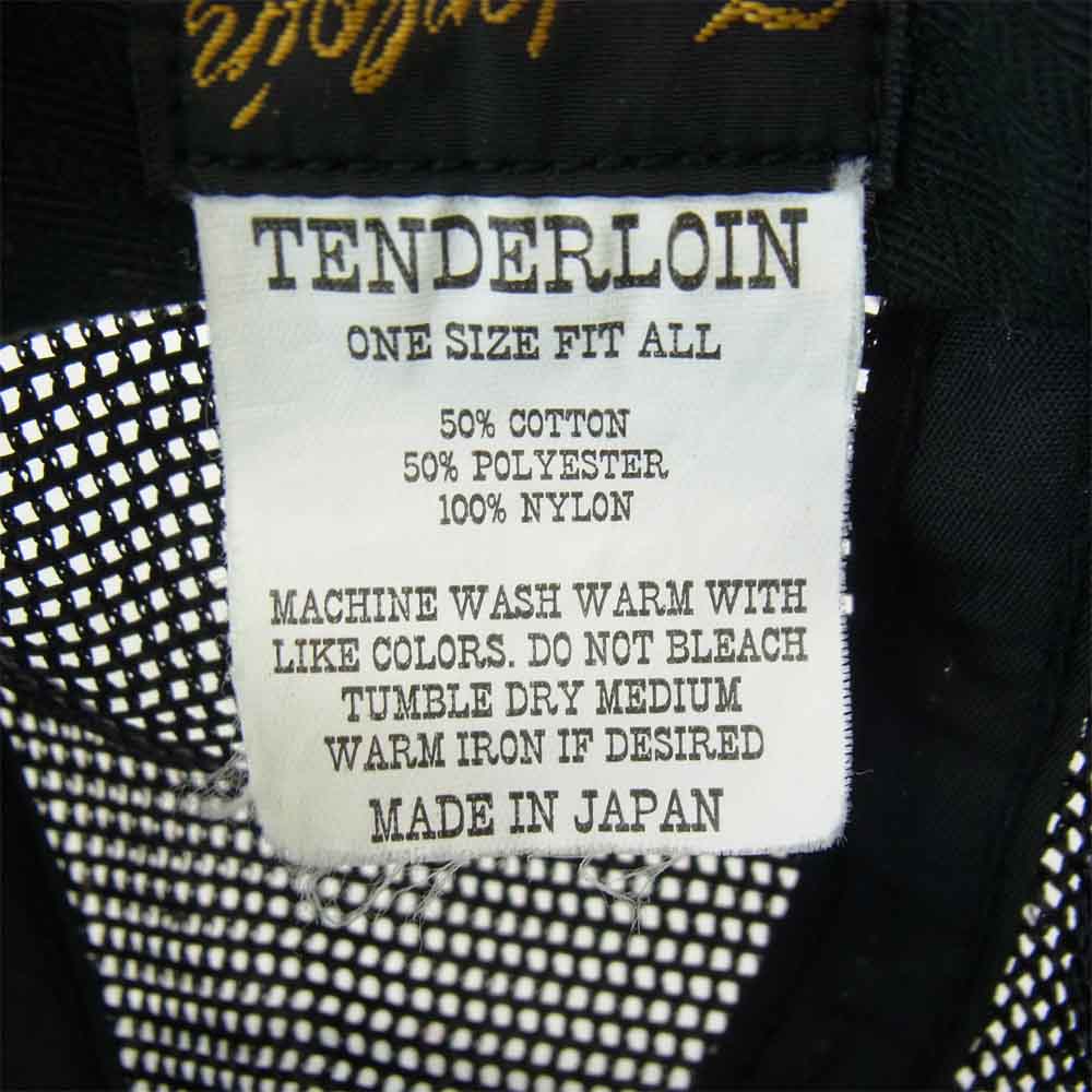 TENDERLOIN テンダーロイン T-TRUCKER CAP MESH トラッカー ロゴ ワッペン メッシュ キャップ ブラック系【中古】