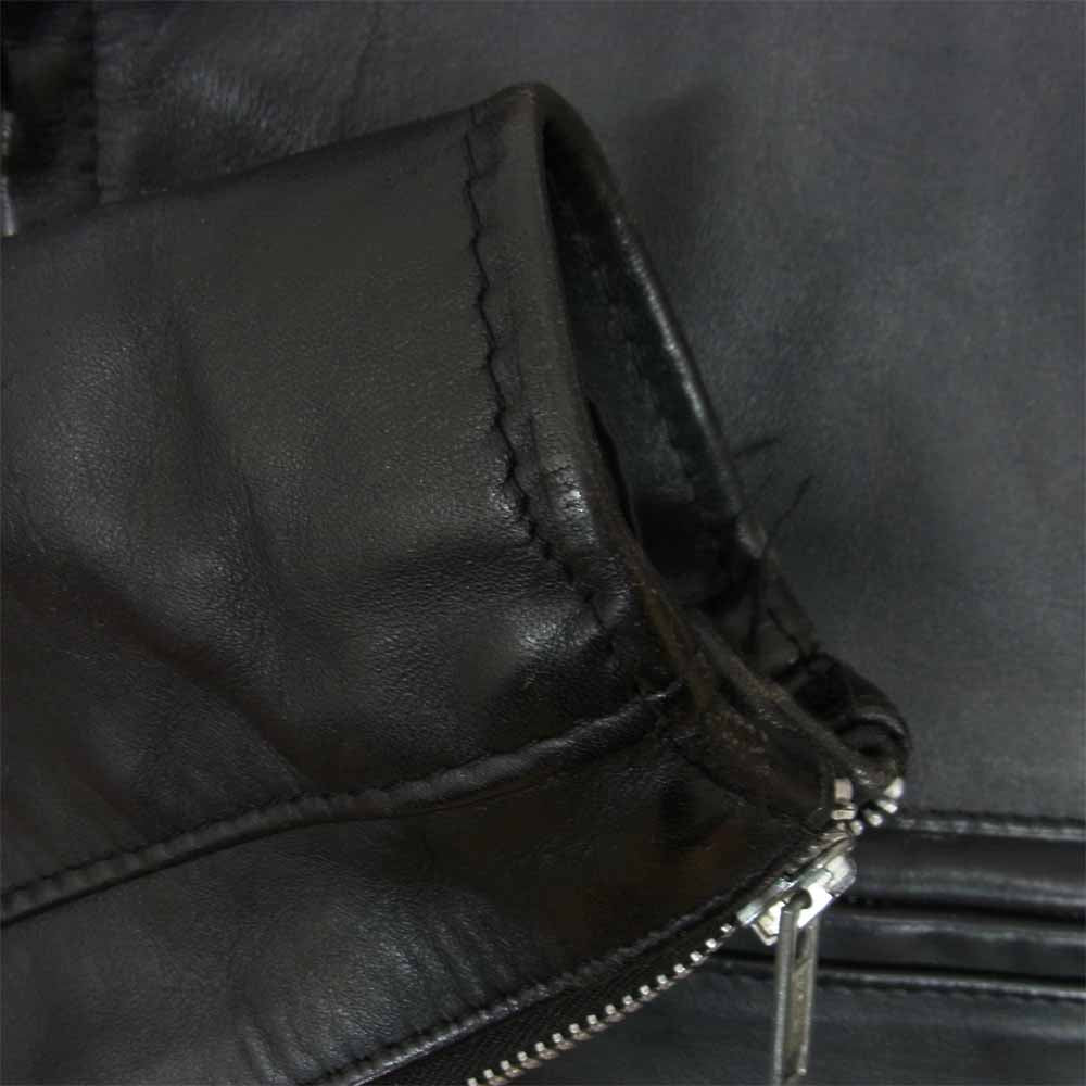 schott ショット ライナー付き シングル ライダース ジャケット ブラック系 40【中古】