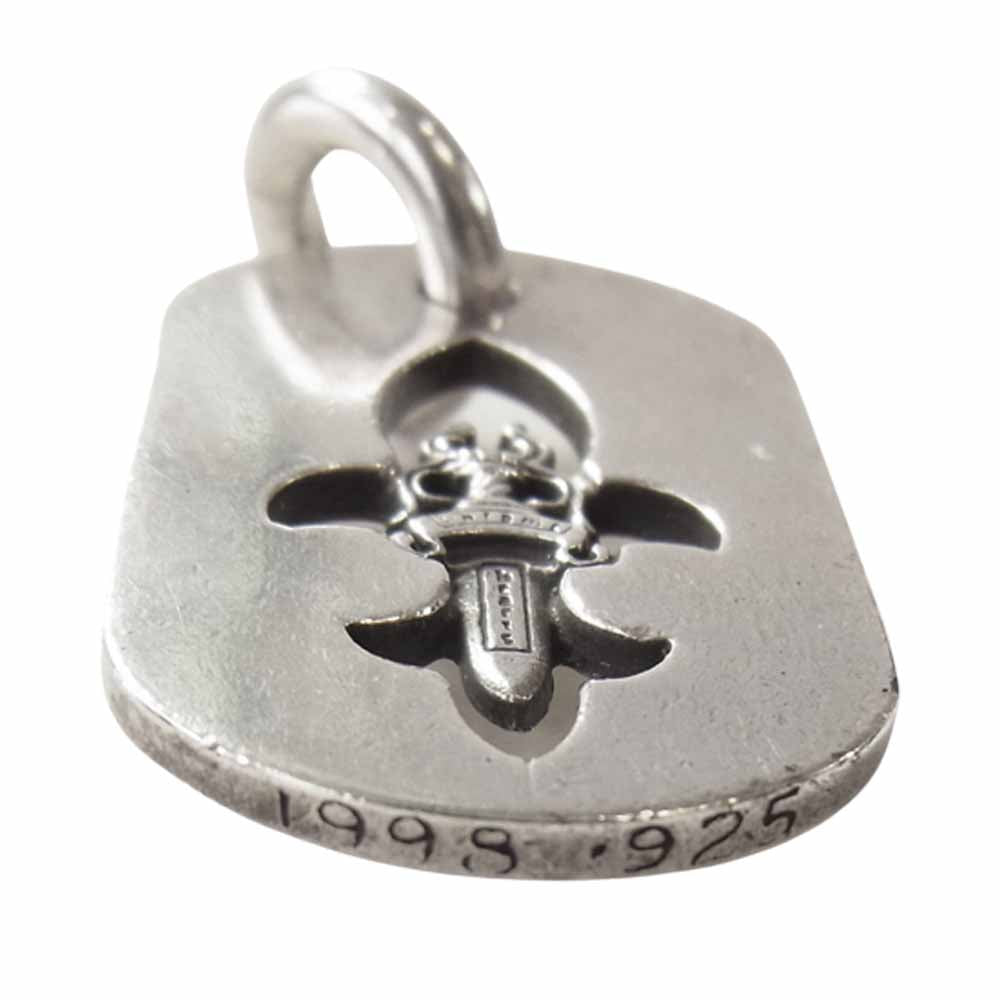 CHROME HEARTS クロムハーツ(原本無) DOGTAG CUT OUT CROSS DAGGER ドッグタグ カット アウト クロス ダガー シルバー系【中古】