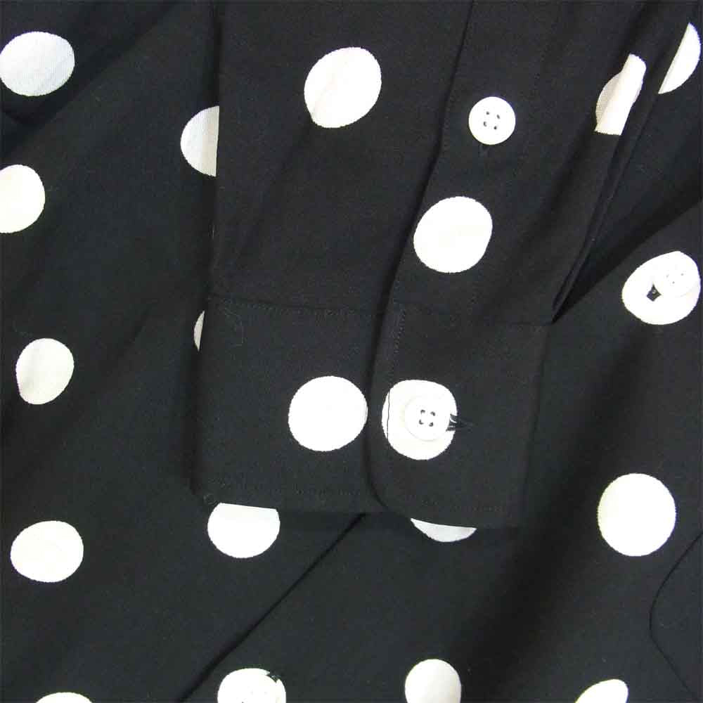 WACKO MARIA ワコマリア 20AW DOTS OPEN COLLAR SHIRT ドット オープン カラー 開襟 長袖 シャツ ブラック系 M【美品】【中古】