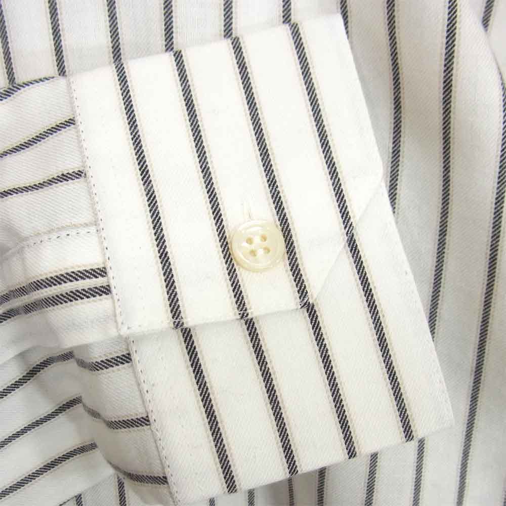 SAINT LAURENT サンローラン 20AW 564172Y1B89 ストライプ レギュラー カラー シャツ オフホワイト系 38【新古品】【未使用】【中古】