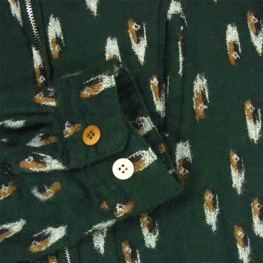 UNDERCOVER アンダーカバー 20AW UCZ4202-1 総柄 ウール 縮絨 ブルゾン ジャケット A.GREEN BASE 4【極上美品】【中古】