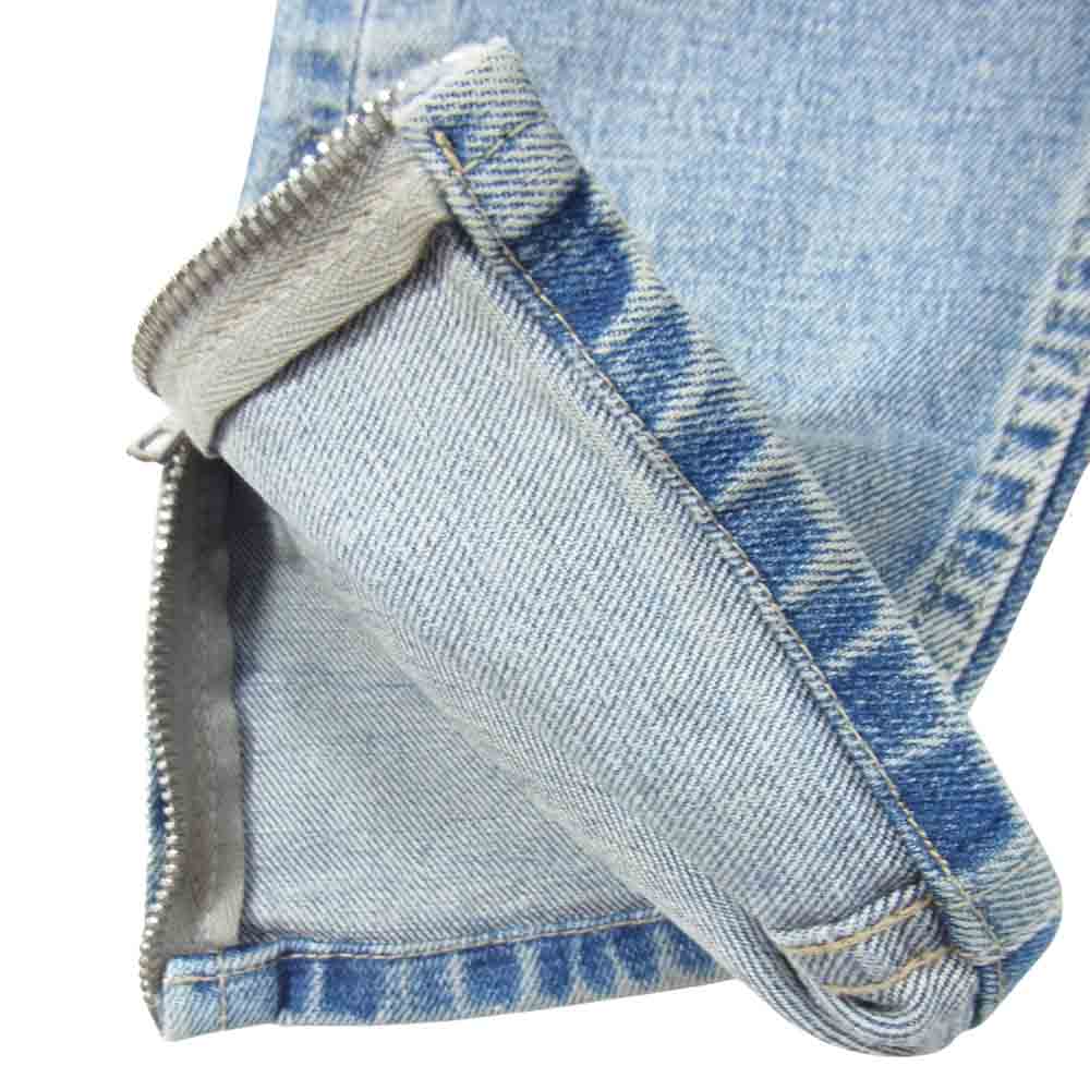 ISAMUKATAYAMA BACKLASH イサムカタヤマバックラッシュ 1483-11 13oz ストレッチ デニム ホース レザー スーパー スキニー パンツ インディゴブルー系 S【中古】