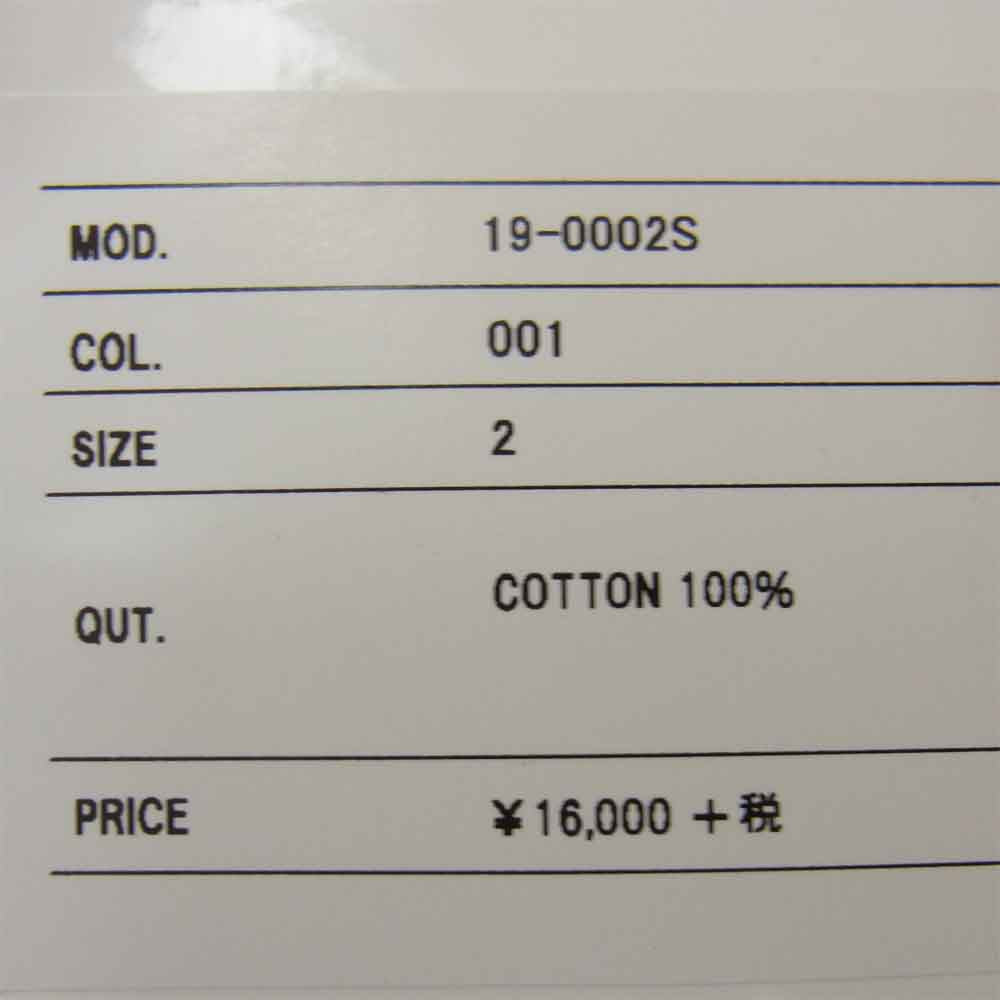 Sacai サカイ 19AW 19-0002S Melting Pot メルティング ポット Tシャツ ブラック系 2【中古】