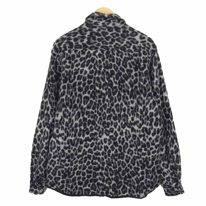 Sacai サカイ 20AW 20-02392M leopard print zip-up リバーシブル レオパード ジップ ジャケット ブラック系  2【美品】【中古】