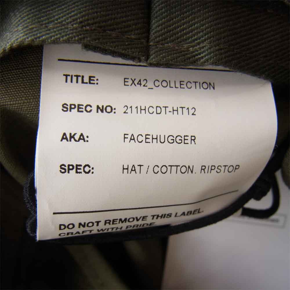 WTAPS ダブルタップス 21SS 211HCDT-HT12 FACEHUGGER HAT RIPSTOP ジャングル カーキ系 L【新古品】【未使用】【中古】