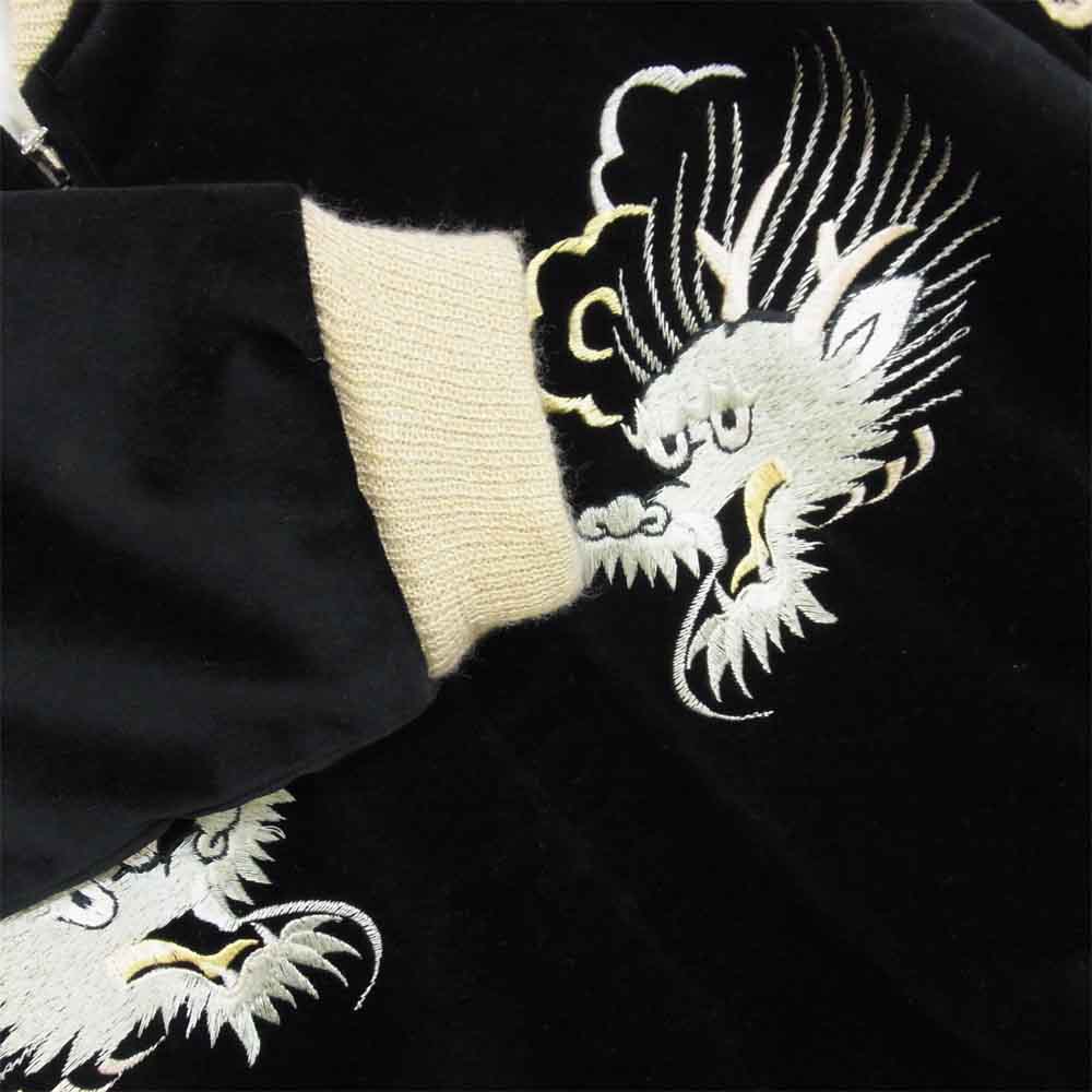 ゴールド 東洋エンタープライズ 16AW 別珍 × サテン リバーシブル スカジャン ブラック系 M【中古】
