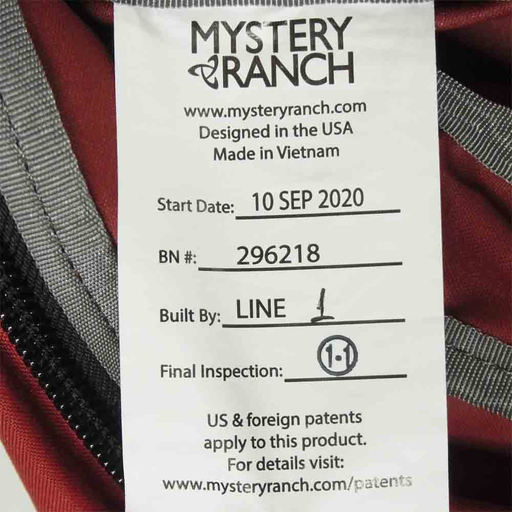 MYSTERY RANCH ミステリーランチ Coulee 25 クーリー バックパック ベトナム製 レッド系【新古品】【未使用】【中古】