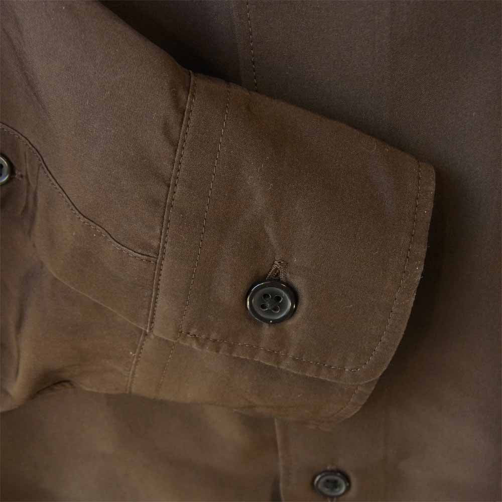 AURALEE オーラリー A21SS01SL LIGHT SILK SHIRTS ライト シルク シャツ ブラウン系 4【新古品】【未使用】【中古】