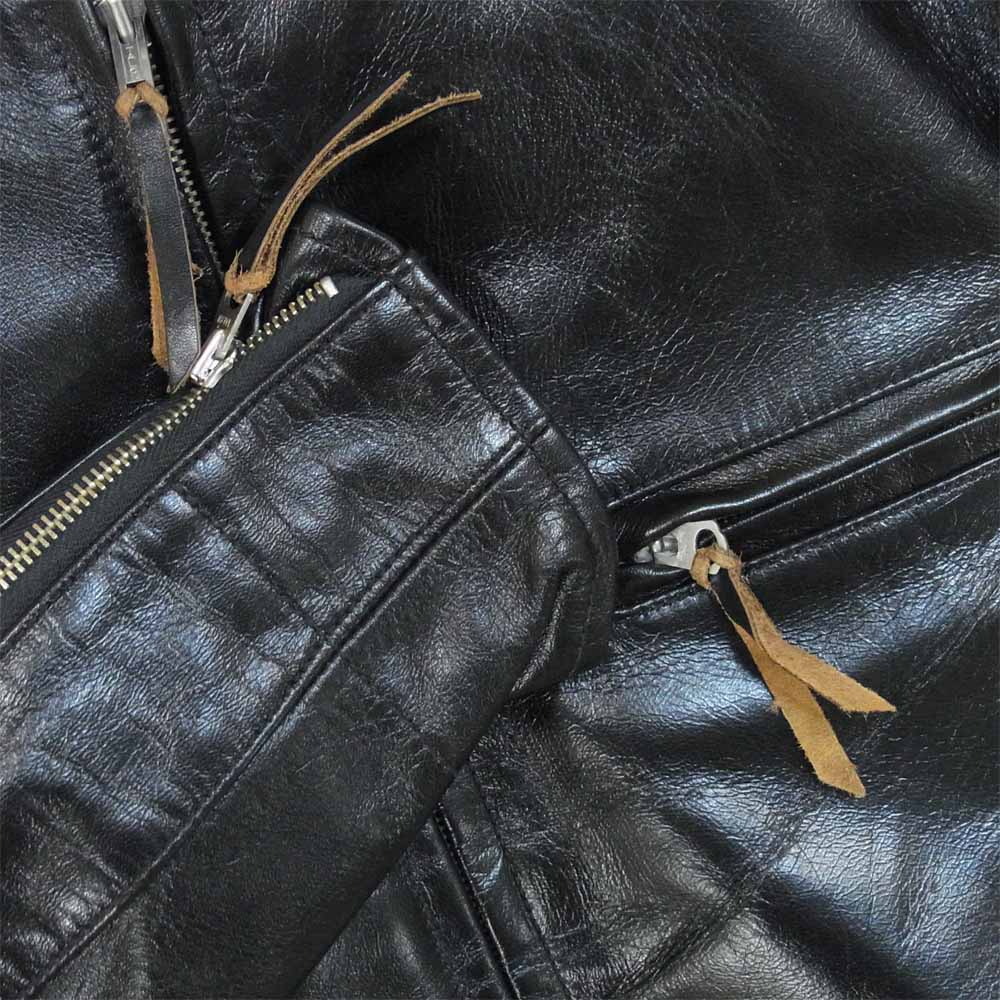 THE FEW ザフュー PRECISION プレシジョン レザー ジャケット ジップ レザージャケット ブラック系 36【中古】