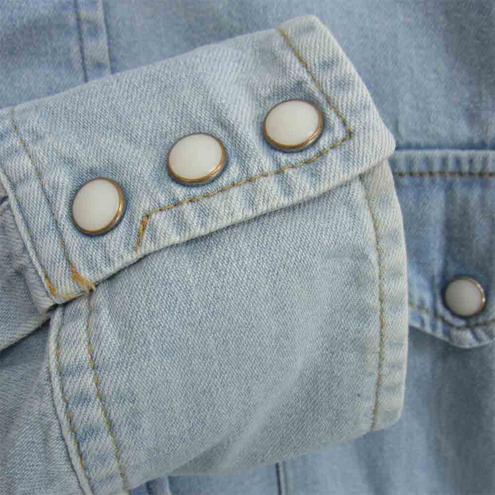 WACKO MARIA ワコマリア 13AW 13AW-D-SHI-03 ウエスタン デニム シャツ インディゴブルー系 XL【中古】