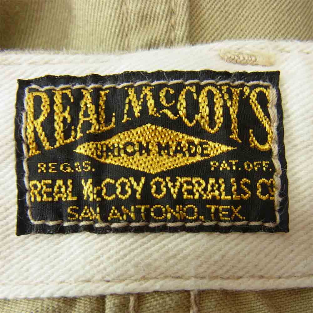 The REAL McCOY'S ザリアルマッコイズ KHAKI TROUSERS ミリタリー チノ パンツ ベージュ ベージュ系 M【中古】