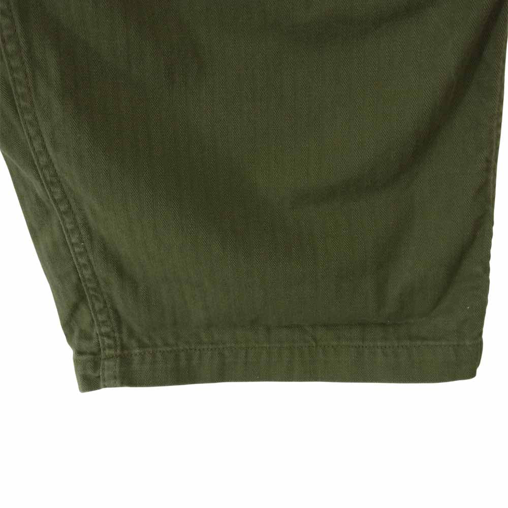 The REAL McCOY'S ザリアルマッコイズ UTILITY TROUSERS ユーティリティ カーゴ ミリタリー パンツ カーキ系 32【中古】