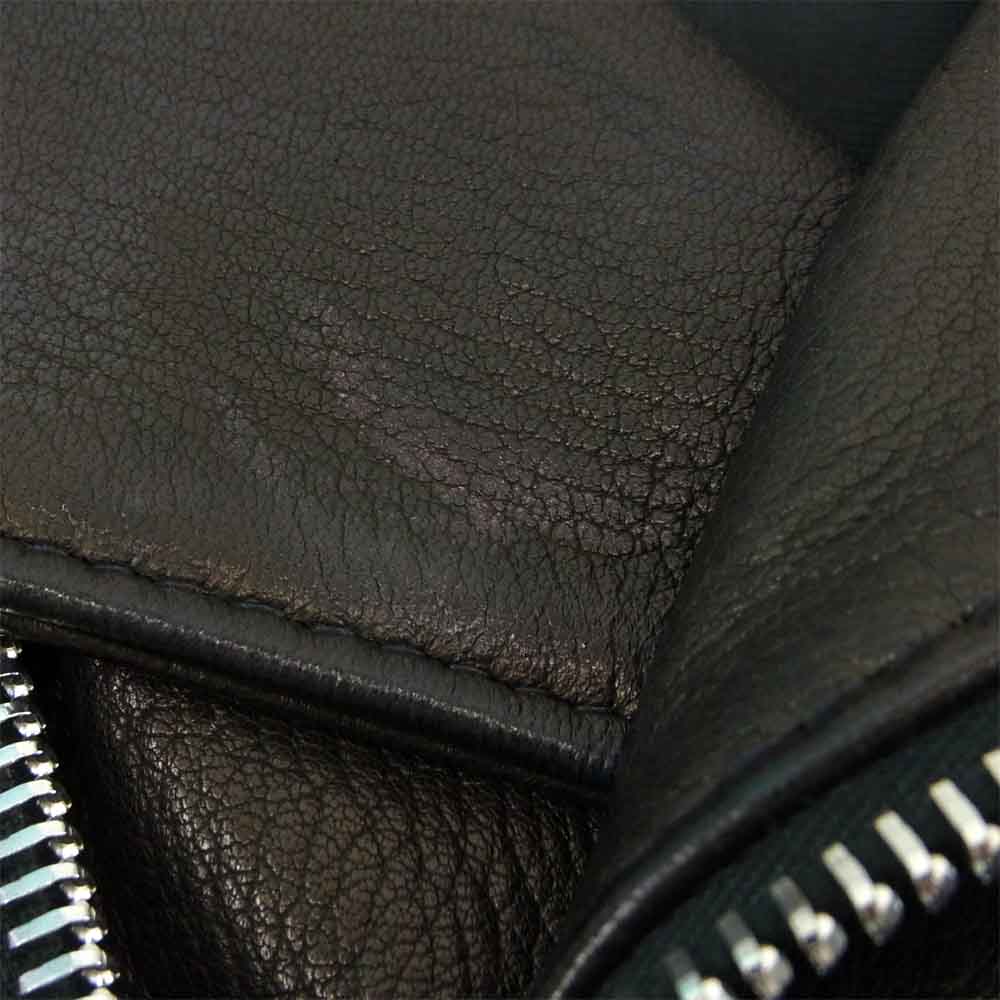 The REAL McCOY'S ザリアルマッコイズ × ルイスレザー Lewis Leathers Lightning ライトニング ライダース ディアスキン ジャケット ブラック系 34【中古】