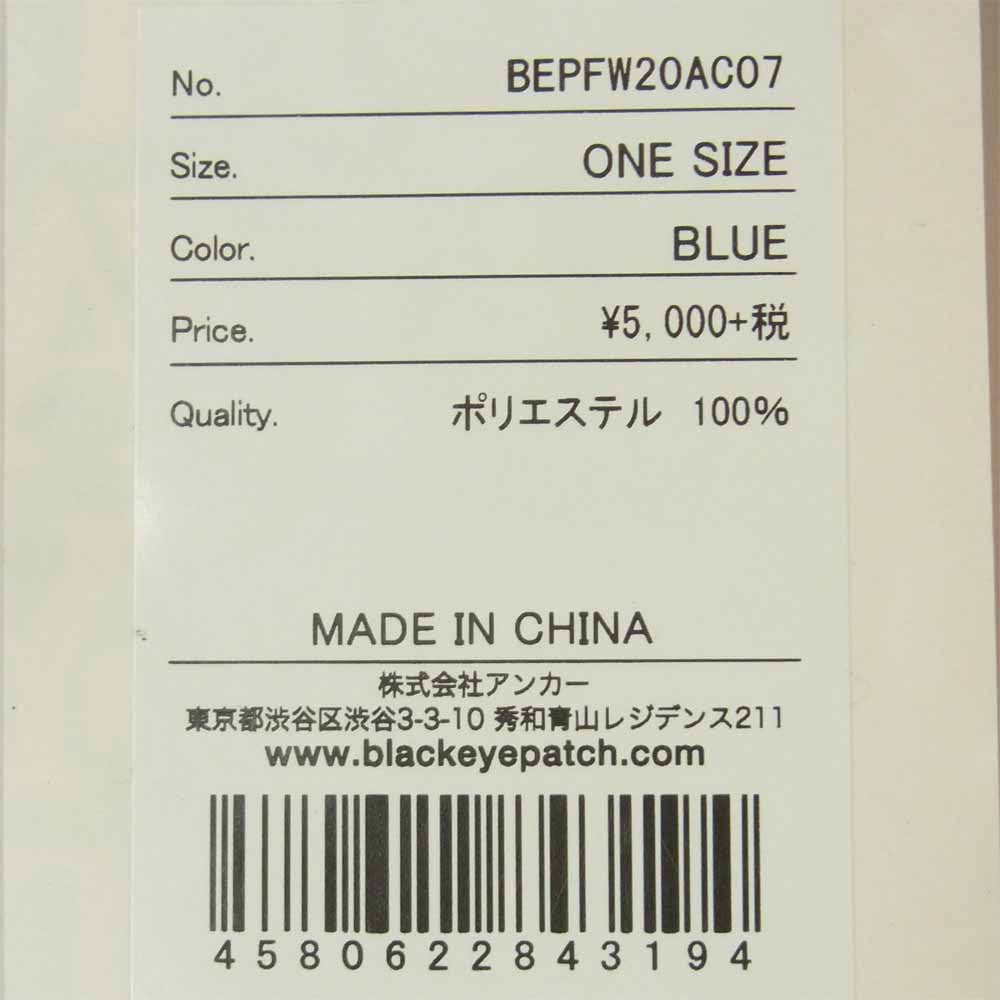ブラックアイパッチ 20AW BEPFW20AC07 Housewrap Mesh Cap メッシュ キャップ ブルー系【新古品】【未使用】【中古】