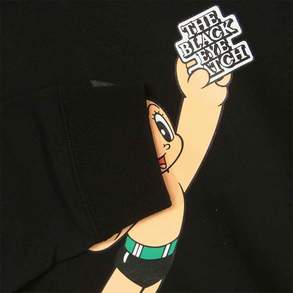 ブラックアイパッチ 20AW BEPFW20EI20 アストロボーイ AstoroBoy L/S TEE 鉄腕アトム プリント ロングスリーブ Tシャツ ブラック系 L【新古品】【未使用】【中古】