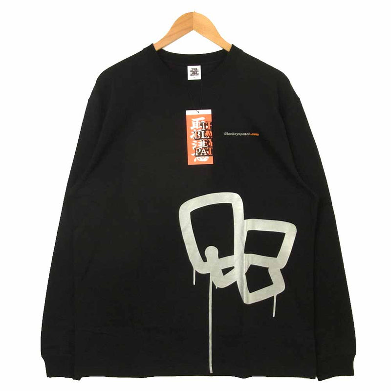 ブラックアイパッチ 21SS BEPSS21TE01 SECT UNO L/S TEE ロングスリーブ 長袖 Tシャツ ブラック系  XL【新古品】【未使用】【中古】