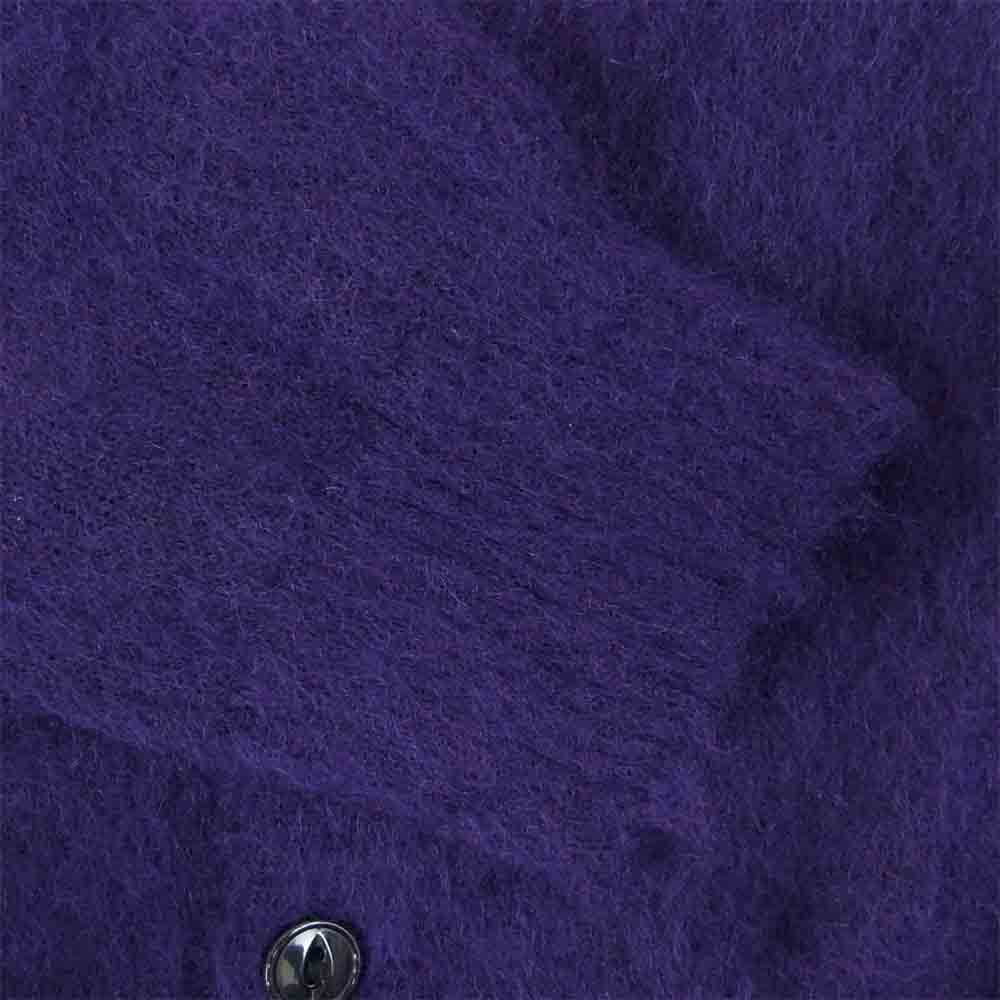 WACKO MARIA ワコマリア 10AW 10AW-KNT-03 モヘア カーディガン パープル系 S【中古】
