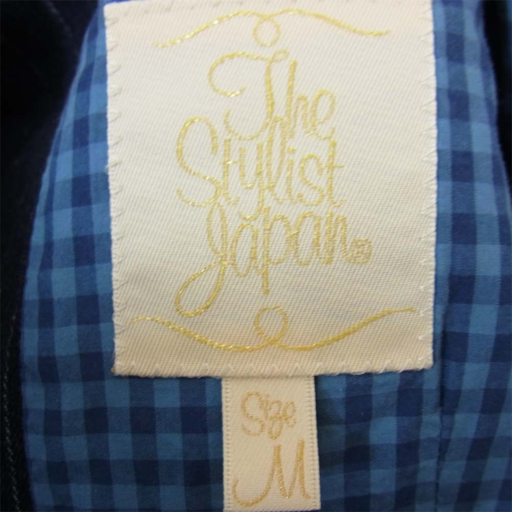 The Stylist Japan ザスタイリストジャパン ストライプ デニム スリーピース セットアップ スーツ ネイビー系 M【中古】