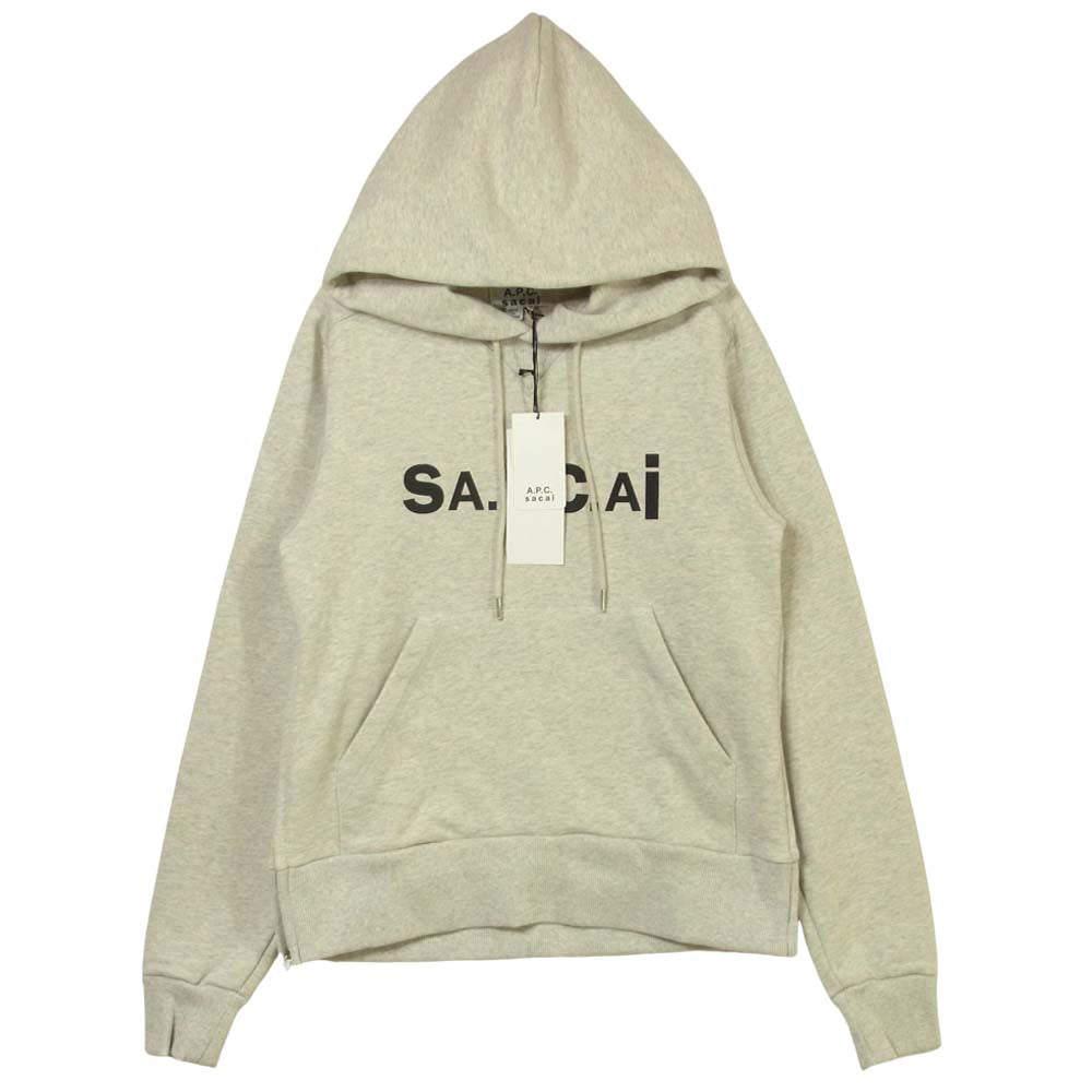 美品 sacai × A.P.C 21E2-COEON-M27655 パーカー HOODIE ブラック