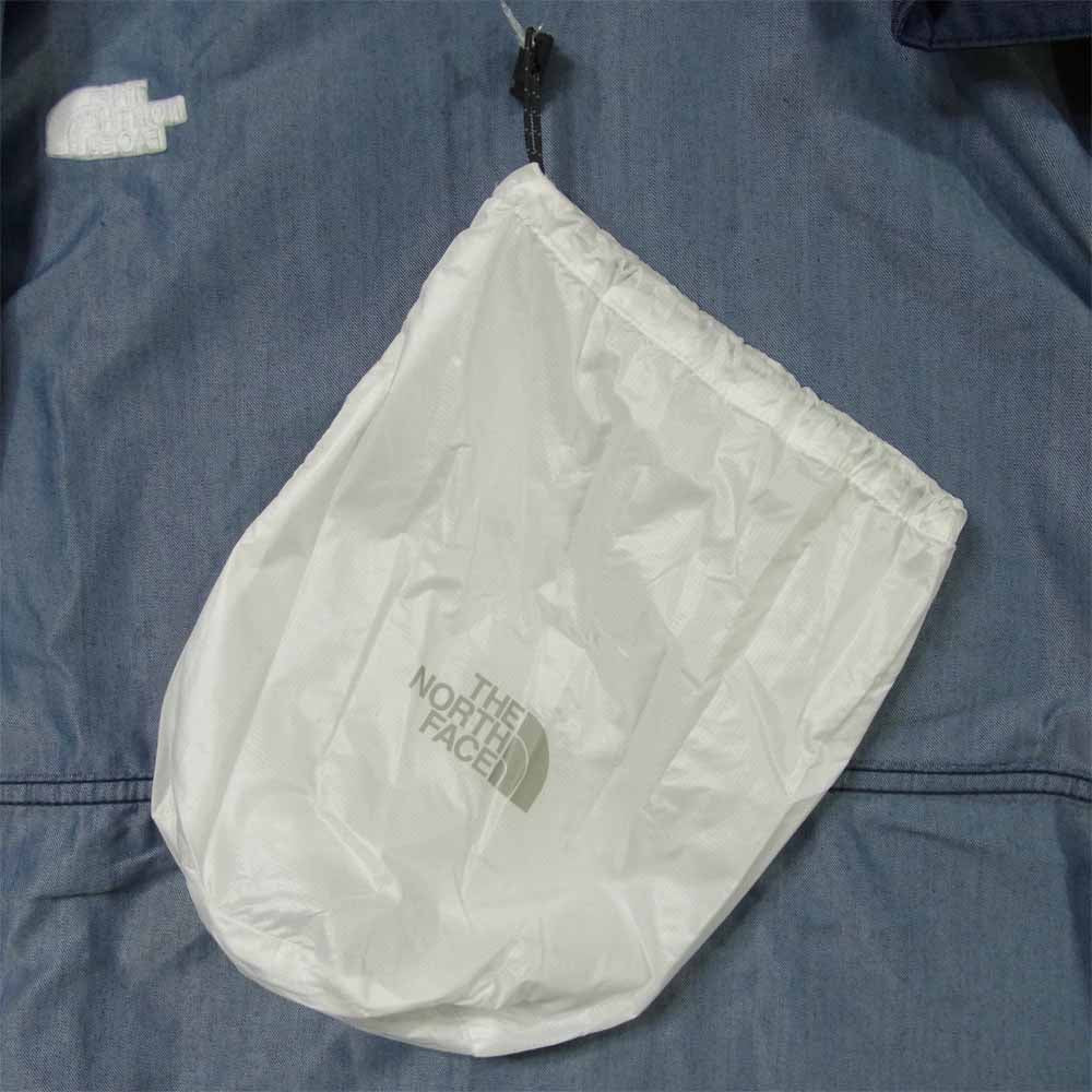 THE NORTH FACE ノースフェイス NP22136 国内正規品 Nylon Denim Compact Jacket ナイロン デニム コンパクト ジャケット インディゴブルー系 L【新古品】【未使用】【中古】